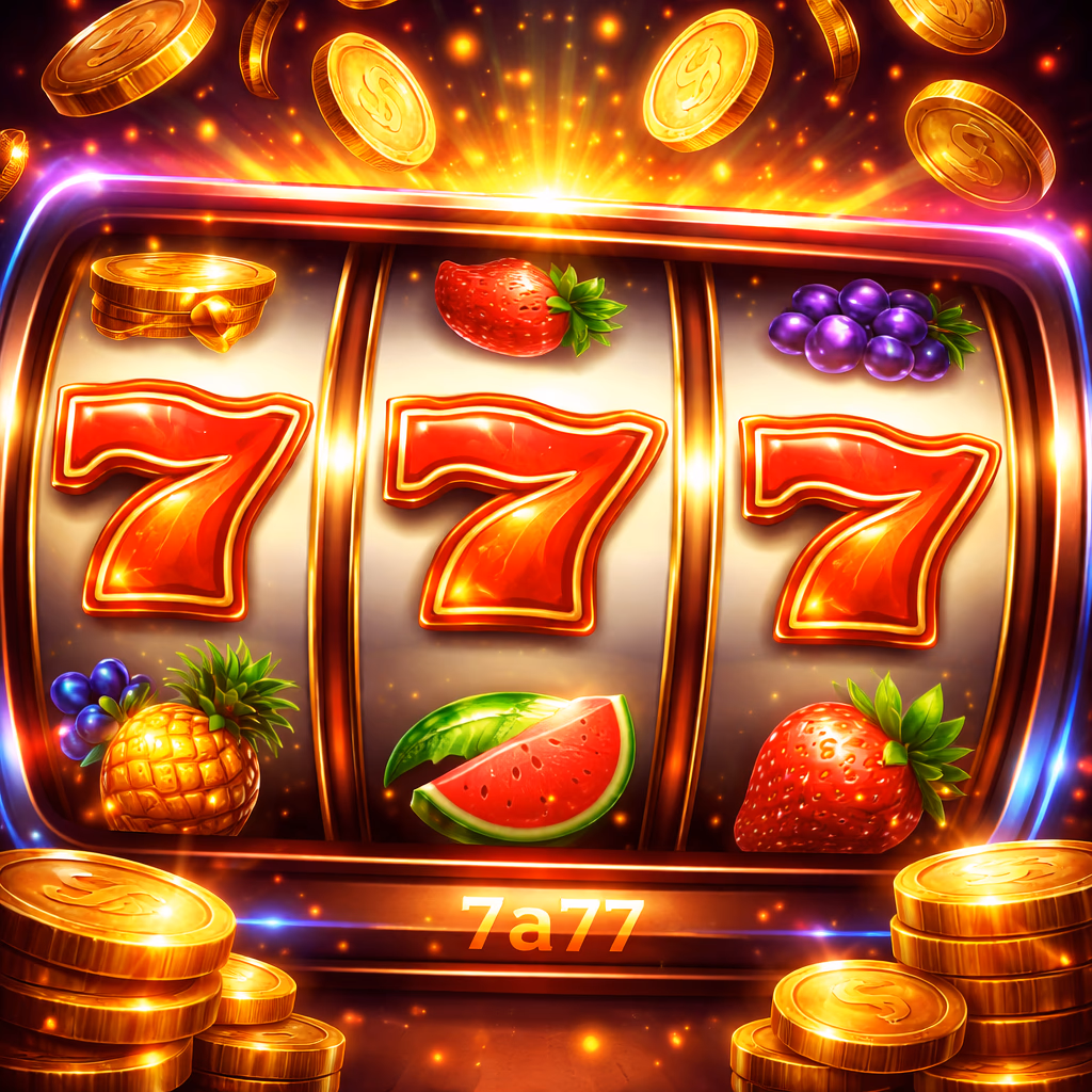 Cheerful Bangladeshi woman playing live reel slots with bright 777 emblems on 7a77